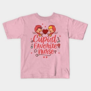Cupids Favorite Nurse Valentines Day Kids T-Shirt